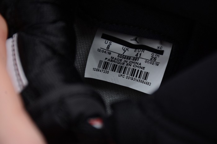 Air Jordan 1 Black White Gym Red 555088-061